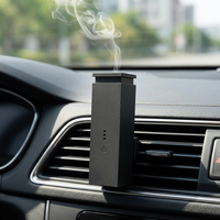 Diffuseur de parfum USB pour voiture, diffuseur de voiture sans eau avec fonction anti-fuite, batterie rechargeable de type C, nébuliseur de parfum