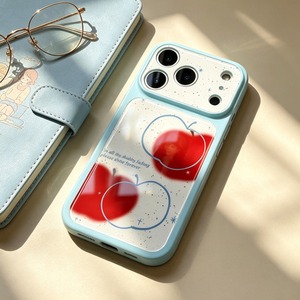 Custodia Protettiva <span class=keywords><strong>in</strong></span> <span class=keywords><strong>Silicone</strong></span> Acrilico Unico per <span class=keywords><strong>iPhone</strong></span> 17 Pro 16 14 Pro, Design Mela Rossa Creativa, Alta Estetica, per Donna - Product Image 4