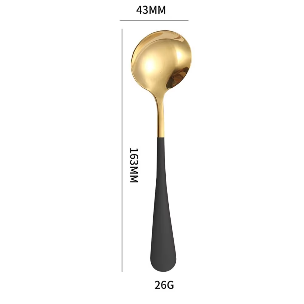 Gold with black handle