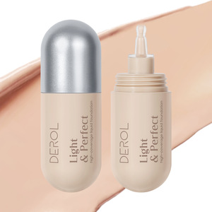 DEROL Light High Concealer Foundation Liquid 30ml BB Cream Thin Mist Liquid Foundation Long Lasting Makeup Milk Bottle Conceal - Product Image 1