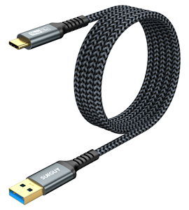 Cable Trenzado de Carga Rápida SUNGUY Tipo-C de 1.5m para Teléfono Móvil, Banco de Energía y Automóvil, al por Mayor, Listo para Enviar - Product Image 1