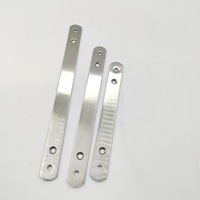 Support de fixation droit en acier inoxydable sur mesure, plaque de connexion pour poignée de porte/fenêtre, service OEM personnalisé pour petites séries