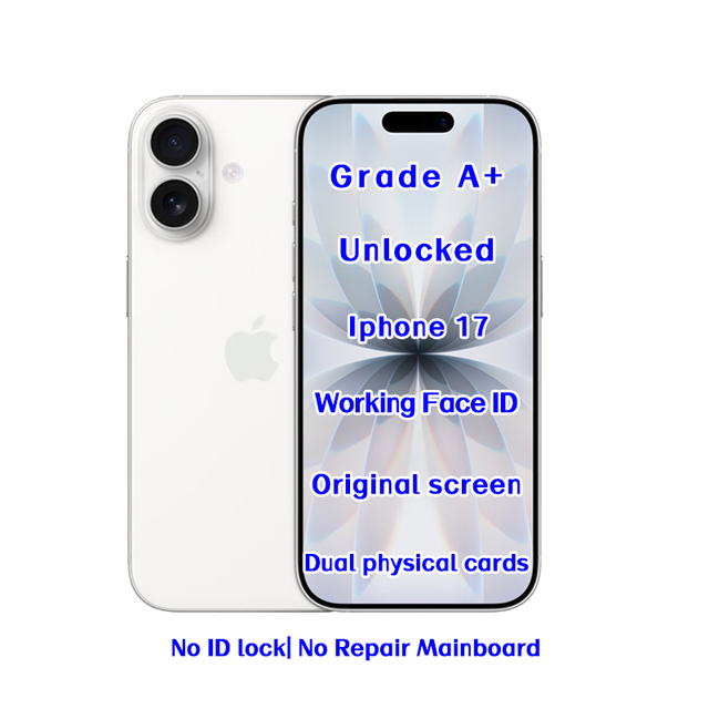 Wholesale Unlocked iPhone 17 256GB White Original Smartphone 5G Super Retina XDR Factory Price Mobile Phone Supplier Bulk Stock