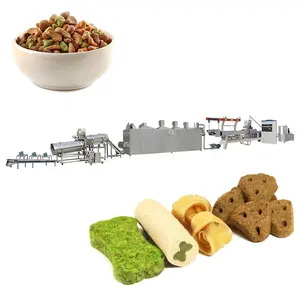 2023 Good Quality Kibble Dog Treats Machine Manufacturer Pet Food Making Machine Dog Food Production Machine