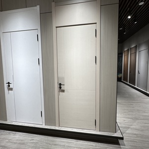 Porte de chambre d'hôtel en bois composite massif, écologique et sans <span class=keywords><strong>peinture</strong></span>, pour intérieur d'hôtel, adaptée aux portes de chambre multi-étages - Product Image 2