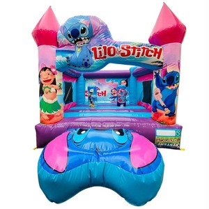 Château gonflable personnalisé Stitch à <span class=keywords><strong>vendre</strong></span> - Château gonflable à thème Stitch avec toboggan - Product Image 4