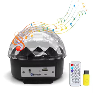 Hộ gia đình pha lê ma thuật bóng dẫn đèn sân khấu với USB màu xanh răng âm nhạc Loa DJ KTV Disco <span class=keywords><strong>Laser</strong></span> Ánh Sáng bên đèn mờ - Product Image 2