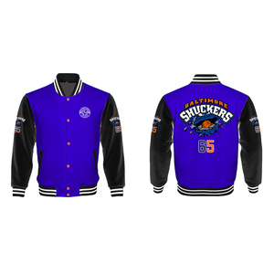 Chaqueta Varsity Personalizada para Hombre, Material de Lana, Temporada de Invierno, Talla Grande, Decoración de Oveja, Botones, Estilo Béisbol, para Adultos, Venta al Por Mayor - Product Image 6