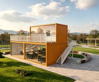 Maison préfabriquée en conteneur pour parcs, stations balnéaires et attractions touristiques, conteneur démontable en kit