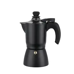 150ml Design Clássico Portable Travel Coffee Maker Comercial Moka Pot com Tampa Personalizável Sistema de Cerveja para Uso Empresarial