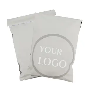 Bolsas de correo de polietileno con logotipo personalizado respetuoso con el medio ambiente 100% embalaje biodegradable envío bolsas de entrega de mensajería compostables