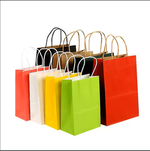 Customized Eco-Friendly Kraft <strong>Paper</strong> <strong>Bags</strong> <strong>with</strong> High Quality Own <strong>Logo</strong> Design for Takeaway Food Packaging <strong>LOGO</strong> <strong>Printing</strong> - Product Image 4