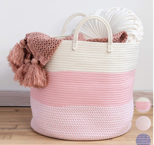 Panier <span class=keywords><strong>à</strong></span> <span class=keywords><strong>langer</strong></span> tissé en corde de coton pur pour bébé, avec <span class=keywords><strong>matelas</strong></span> <span class=keywords><strong>à</strong></span> <span class=keywords><strong>langer</strong></span> et housse de <span class=keywords><strong>matelas</strong></span> en coton biologique - Product Image 2