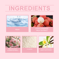 Mini-parfum floral fruité Lychee Rose pour femme, 30 ml, portable, longue tenue, parfum sucré pour les fêtes, les rendez-vous, les mariages, les voyages, cadeau