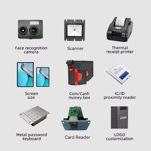 Terminal de billet de kiosque de caisse d'amusement de jeu d'adresse avec le <span class=keywords><strong>scanner</strong></span> de code barres de distributeur d'argent - Product Image 4