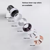 Plafonnier Led encastré intégré haute performance Spotli 10W Projecteurs sans bordure de cadre Downlight pré-intégré