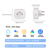 Enchufe Inteligente con Monitor de Energía, Wi-Fi, Material ABS, Pre-Flasheado con Tasmota, 10A/16A, Enchufe Europeo, Control Remoto, Directo de Fábrica, OEM/ODM