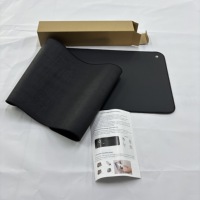 Tapis de mise à la terre et de connexion premium en cuir PU avec cordon et adaptateur pour le soulagement du stress et le soutien du sommeil