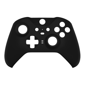 Black Soft Touch <b>Grip</b> Front Housing Shell & Accent Rings Replacement Faceplate Cover for Xbox One Elite <b>Controller</b> Series 2 - Product Image 1