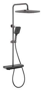 ชุดฝักบัวอาบน้ำแบบน้ำตกพร้อม<span class=keywords><strong>หัว</strong></span>ฝักบัวคู่ ระบบควบคุมแบบสามในหนึ่ง ปรับโหมดน้ำร้อนและน้ำเย็นได้ - Product Image 2