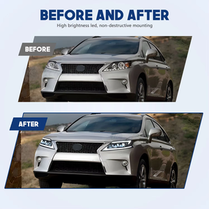 Faros LED Económicos para Lexus RX270 RX350 2009-2015, Accesorios para Faros Delanteros de Coche con Tres Lentes de Proyector Mejoradas - Product Image 3