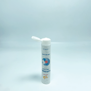 หลอดบรรจุภัณฑ์ครีมกันแดด PE แบบเป่าขึ้นรูป พร้อมฝาเกลียว สีเบจครีมมี่ พิมพ์ลายเงา - Product Image 2
