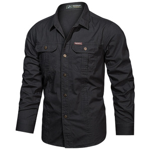 Camisa de <span class=keywords><strong>Verano</strong></span> para <span class=keywords><strong>Hombre</strong></span> 2024 Nueva Camisa Suelta con Solapa para <span class=keywords><strong>Hombre</strong></span> Color Sólido <span class=keywords><strong>Manga</strong></span> <span class=keywords><strong>Larga</strong></span> Camisa Casual Top Masculino - Product Image 3