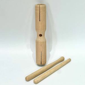 Ensemble d'instruments de percussion en bois en gros avec xylophone, tambourin, maraca et tube sonore pour l'éducation musicale et le jeu des enfants - Product Image 5