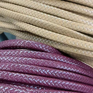 Multi-màu da chính hãng dây bện da cho đồ trang sức vòng cổ vòng đeo tay làm đồ trang sức chính hãng phát hiện thành phần - Product Image 3