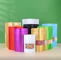 Logo personnalisé pochette sur support à fermeture éclair étanche à l'humidité en feuille d'aluminium sac en plastique thermoscellé pour sucre nourriture pour animaux de compagnie nourriture pour bébé croustilles de pomme de terre