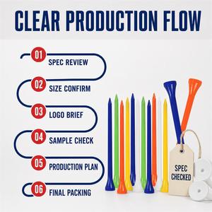 Tee <span class=keywords><strong>de</strong></span> <span class=keywords><strong>golf</strong></span> en plastique personnalisé avec logo, 70 mm, 83 mm, tee <span class=keywords><strong>de</strong></span> <span class=keywords><strong>golf</strong></span> professionnel coloré avec tête <span class=keywords><strong>de</strong></span> 11 mm pour l'entraînement et les tournois - Product Image 5