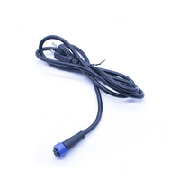 Connecteur d'alimentation M16 auto-bloquant à 3 broches, norme américaine 240V, câble électrique à trois pôles, étanche IP67, assemblage de câbles LED