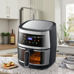 <span class=keywords><strong>Horno</strong></span> de freidora de aire de acero inoxidable <span class=keywords><strong>digital</strong></span> eléctrico grande de 8l OEM/ODM cocina sin aceite personalizable inteligente freidora de aire para el hogar - Product Image 1