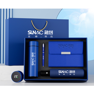 Groothandel Promotie Luxe Geschenken Items Notebook Relatiegeschenk Thermos Beker Aanpasbaar Briefje Boek Geschenkset Met Pen En Fles - Product Image 2