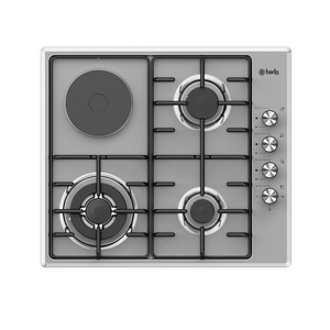 Cocina empotrada adecuada con 4 quemadores, sistema de seguridad de corte automático de gas, diseño de acero inoxidable, fácil limpieza, esmaltada e inteligente. - Product Image 2