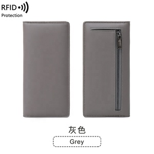 FSW280 2024 nouvelles femmes Long RFID blocage portefeuille en cuir PU mince <span class=keywords><strong>porte</strong></span>-carte <span class=keywords><strong>chéquier</strong></span> couverture mode femmes Long portefeuille - Product Image 6