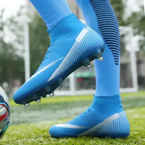Chaussures de football FG personnalisables avec logo, nouvelle mode, respirantes, haut de gamme, pour intérieur/extérieur, pour hommes - Product Image 3