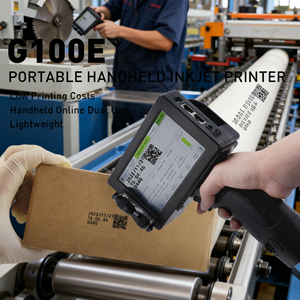 เครื่องพิมพ์อิงค์เจ็ทพกพา Docod Handheld TIJ G100E ขนาด 12.7 มม. แห้งเร็ว สำหรับพิมพ์วันหมดอายุบนกระดาษ ถุงพลาสติก และบรรจุภัณฑ์  ลดราคาพิเศษ - Product Image 1