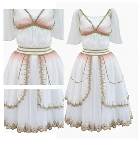 Vestido de Ballet Romántico Aurora, Color Blanco Hueso, Traje de Danza para Actuaciones en Escenario, Disfraz de Ballet Profesional Flora para Niñas - Product Image 2
