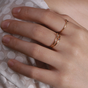 Horóscopo de circón colorido minimalista personalizado chapado en oro 12 <span class=keywords><strong>meses</strong></span> diciembre 925 anillos de piedra natal de plata esterlina - Product Image 4