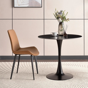 Sillas de Comedor Modernas y Duraderas con Armazón Metálico y Tapicería de Cuero Sintético PU, con Siluetas Curvas Suaves, para Uso en el Hogar, la Oficina y la Escuela - Product Image 6