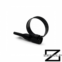 Collier de serrage à vis sans fin en acier inoxydable 304, noir thermolaqué, à vis moletée, serrage manuel, réglable, robuste, pour applications automobiles OEM