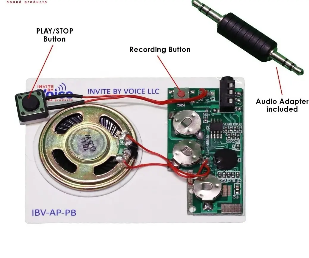 Chip de música programável, controle de botão, chip de som gravável para artesanato, músicas e módulo de gravação de mensagens de voz para brinquedo