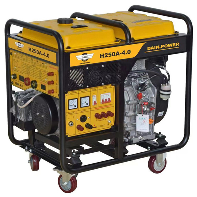 220V 380V Rated Power 8KW Diesel Generator With Welding Generator Set