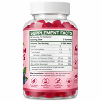Gummies de glycinate de magnésium 60 pièces pour une meilleure nutrition – Complément alimentaire apaisant pour adultes – Meilleure vente Amazon