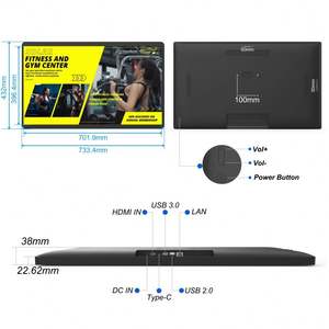 32 "duvar montaj Android 13 dokunmatik ekran LCD ekran 4 + 32GB POE NFC 12V dijital Poster ve reklam tabela - Product Image 5