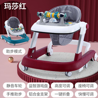 Marche-bébé multifonction 3 en 1 rond, jouets pour bébé, marche-bébé à pousser avec roues musicales et siège