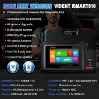 Herramienta de Diagnóstico Automotriz VIDENT Ismart810 IM, Programador de Llaves de Auto, Escáner OBD2 de Sistema Completo con Reinicio IMMO VP001