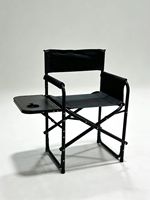 Chaise de Réalisateur Pliante Portable d'Extérieur avec Table Latérale, Chaise Pliante Haute, Nouveau Style, Chaise de Camping d'Extérieur