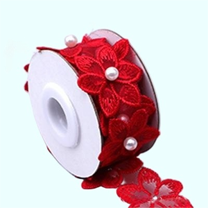 다양한 색상의 레이스 리본, 여성 속옷이나 파티 장식용 비즈 레이스 리본, 의류 액세서리 - Product Image 5